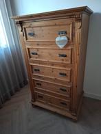 Eikenhouten kleding hangkast, Huis en Inrichting, Kasten | Kledingkasten, Ophalen, Met plank(en), Gebruikt, 100 tot 150 cm