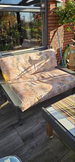 Palletkussen met tropische print, Tuin en Terras, Tuinbanken, Ophalen, Zo goed als nieuw, Overige materialen