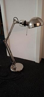 Ikea bureaulamp Forsa mat wit en nikkel, Ophalen, Zo goed als nieuw, Minder dan 50 cm