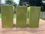 Lime Bloempotten Set - 4 stuks, Ophalen, Binnen, Zo goed als nieuw, Aardewerk