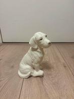 Vintage Wit Hondenbeeldje, Ophalen of Verzenden, Zo goed als nieuw, Overige materialen, Dierenbeeld