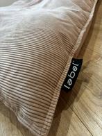 Grote Beige Rib Zitzak van LEBEL - Zo Goed Als Nieuw!, Huis en Inrichting, Zitzakken, Ophalen, Zo goed als nieuw, Beige, Zitzak