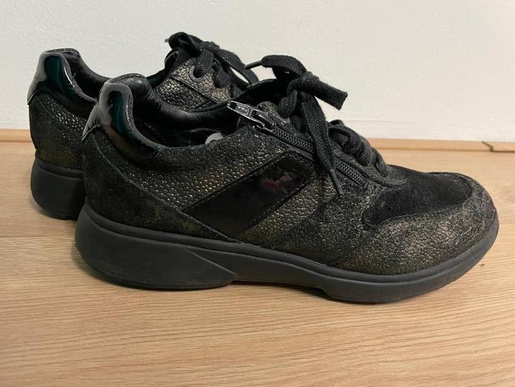 Sch9 - Zwarte stretch leren Xsensible schoenen maat 40 I, Kleding | Dames, Schoenen, Zo goed als nieuw, Sneakers of Gympen, Zwart