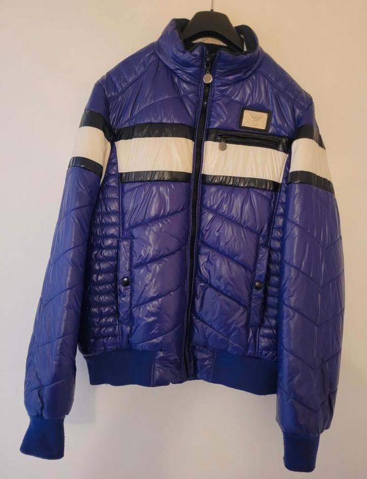 Mooie Herenjas Van Het Merk: Giorgio Armani, Kleding | Heren, Jassen | Winter, Zo goed als nieuw, Maat 48/50 (M), Paars, Ophalen of Verzenden