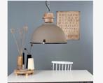Industriële Hanglamp Grijs/Taupe - 52cm, Huis en Inrichting, Lampen | Hanglampen, Ophalen of Verzenden, Nieuw, Metaal, Minder dan 50 cm