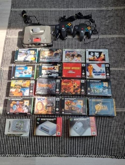 Te Koop: Nintendo 64 met 22 Games en accessoires, Spelcomputers en Games, Spelcomputers | Nintendo 64, Zo goed als nieuw, Ophalen of Verzenden