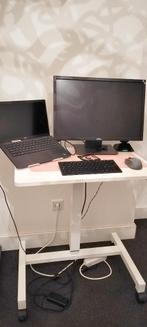 White Standing desk, Huis en Inrichting, Bureaus, In hoogte verstelbaar, Zo goed als nieuw, Stabureau, Ophalen