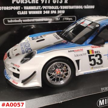 Porsche 911 GT3 R #53 WINNER SPA 2010 MiniChamps 1:18 NIeuw  beschikbaar voor biedingen