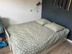 IKEA Brimnes bed bedbank, Huis en Inrichting, Ophalen, Wit, Tweepersoons, Zo goed als nieuw