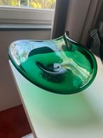 Mooie groene glazen fruitschaal van Murano, Antiek en Kunst, Antiek | Glas en Kristal, Ophalen