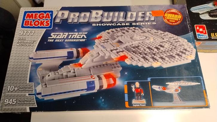 Star trek enterprise D Mega bloks past op Lego probuilder, Kinderen en Baby's, Speelgoed | Duplo en Lego, Zo goed als nieuw, Ophalen of Verzenden