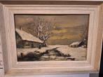 schilderij winterlandschap, Antiek en Kunst, Ophalen of Verzenden