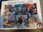 Leuke Schmidt puzzel van poezen, 1500 stukjes, Ophalen, 500 t/m 1500 stukjes, Zo goed als nieuw, Legpuzzel