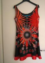 Prachtig fleurig gekleurd zonnejurkje DESIGUAL 38 snazzeys, Maat 38/40 (M), Overige kleuren, Verzenden, Zo goed als nieuw