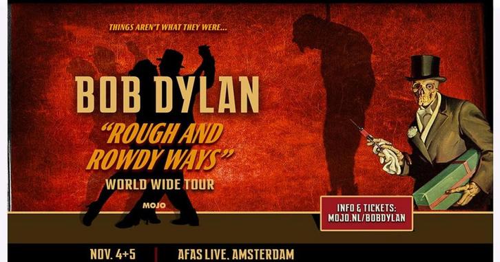 2 tickets voor Bob Dylan in de Afas Live 5 November, Tickets en Kaartjes, Concerten | Pop, Twee personen, November
