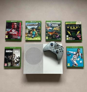 Xbox One S 500GB + Games & Toebehoren (zeldzame controller) beschikbaar voor biedingen