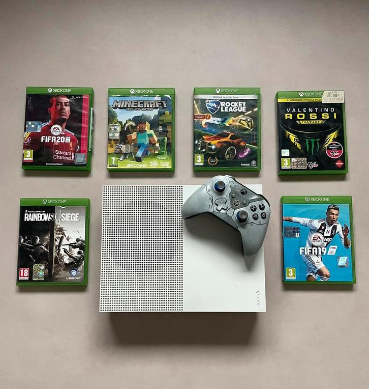 Xbox One S 500GB + Games & Toebehoren (zeldzame controller), Spelcomputers en Games, Games | Xbox One, Gebruikt, Avontuur en Actie