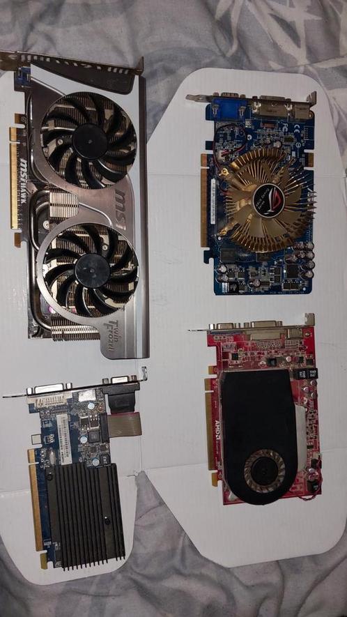 4 leuke low end videokaarten te koop., Computers en Software, Videokaarten, GDDR5, Ophalen of Verzenden