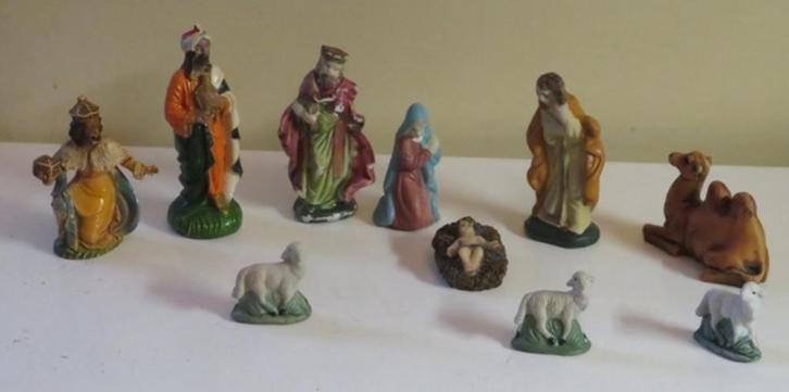vintage samengestelde kerstgroep 120796, Diversen, Kerst, Gebruikt, Ophalen of Verzenden