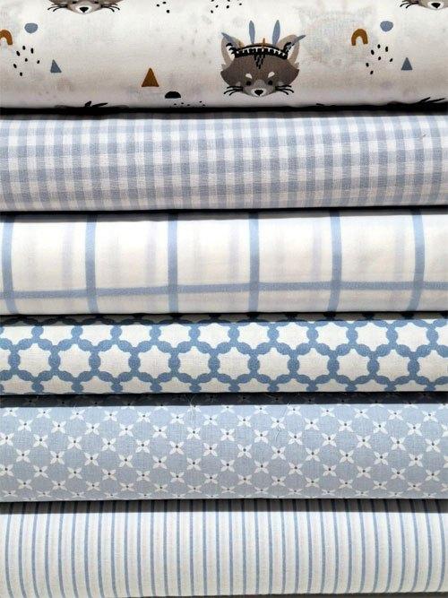 Hobbypakket licht blauw, Hobby en Vrije tijd, Stoffen en Lappen, Nieuw, Katoen, 30 tot 120 cm, 30 tot 200 cm, Blauw, Ophalen of Verzenden