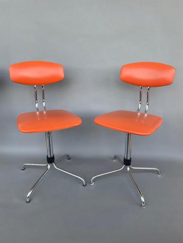 Vintage mid-century jaren 70 Brabantia stoeltjes beschikbaar voor biedingen