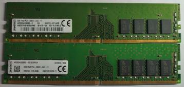 16GB DDR4 2x 8GB PC4-2666MHz Kingston Desktop 2419 1618 beschikbaar voor biedingen