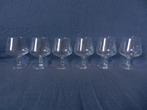 6 glazen Copier Leerdam servies Atlanta cognac glas 9,9 cm 4, Ophalen of Verzenden