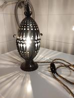 Antiek Art Deco Winkelman en Van der Bijl koperen lamp, Ophalen of Verzenden