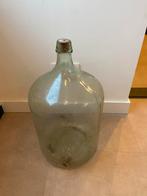 Antieke glazen fles / Demijohn, Gebruikt, 50 tot 75 cm, Ophalen of Verzenden, Glas