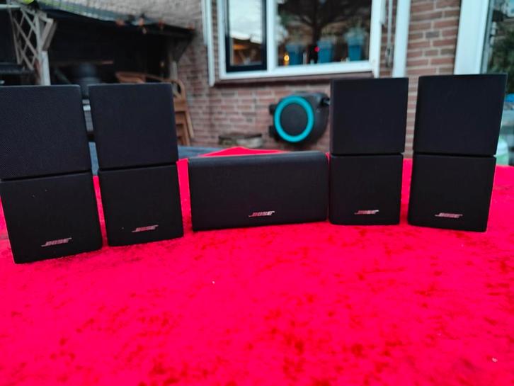 Bose Dual set luidsprekers 5x, Audio, Tv en Foto, Home Cinema-sets, Zo goed als nieuw, Dvd-speler, 70 watt of meer, Overige merken