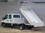 Iveco Daily 35C16 3.0L Kipper met Kist Dubbel Cabine Dubbell, Auto's, Stof, Gebruikt, Euro 6, 4 cilinders