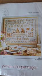 Borduurpakket Permin of Copenhagen merklap., Ophalen of Verzenden, Nieuw, Borduurpakket