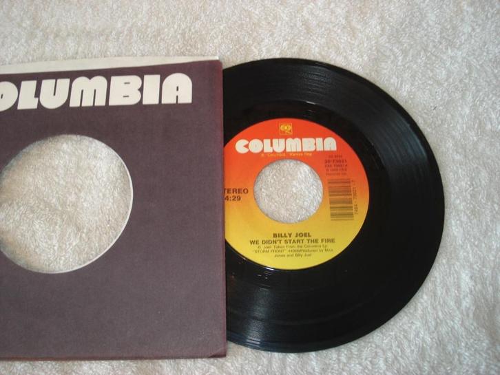 Billy Joel   we didnt Start the fire  Usa    Orgineel, Cd's en Dvd's, Vinyl Singles, Zo goed als nieuw, Single, Pop, Ophalen of Verzenden