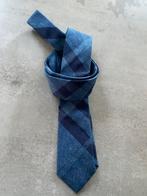 Burberry Blauwe Zijden Stropdas, Ophalen of Verzenden, Zo goed als nieuw, Blauw, Met patroon