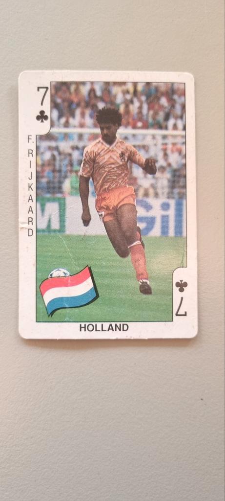 Frank Rijkaard Holland Voetbal Bubble Gum Kaart, Verzamelen, Overige Verzamelen, Gebruikt, Ophalen of Verzenden