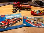 Lego City 7213 brandweerwagen en boot, Ophalen of Verzenden, Gebruikt