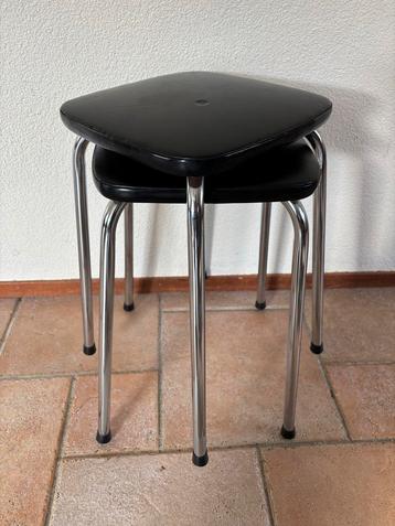 Vintage Krukjes met Skai & Chroom (Set van 2) beschikbaar voor biedingen