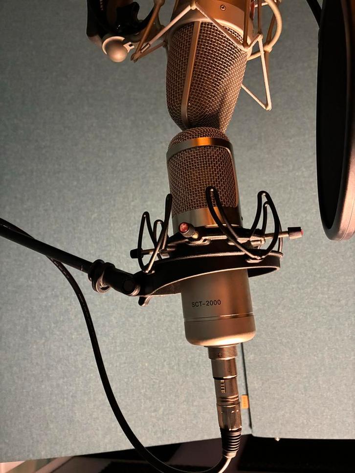 T.bone SCT-2000 buizen microfoon + Genalex Gold Lion buis, Muziek en Instrumenten, Microfoons, Zo goed als nieuw, Studiomicrofoon