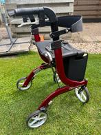 Rollator Travixx de luxe maat M. Kleur rood, Diversen, Rollators, Ophalen, Opvouwbaar, Gebruikt