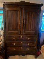 Kabinet kledingkast servieskasr - Brocante Vintage Stijl, Ophalen, Gebruikt, 100 tot 150 cm, Met lade(s)