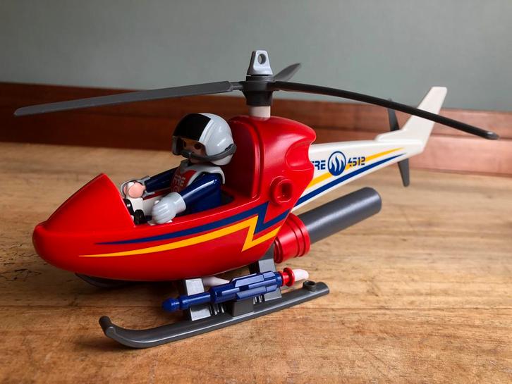 🚁 Brandweerhelikopter - 4824 - PlaymoBeau, Hobby en Vrije tijd, Modelbouw | Radiografisch | Helikopters en Quadcopters, Zo goed als nieuw
