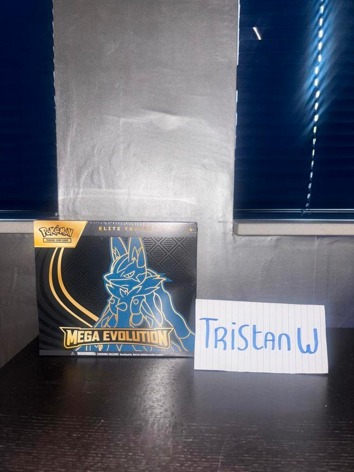 Pokemon Mega Evolution Elite Trainer Box Lucario (Sealed), Hobby en Vrije tijd, Verzamelkaartspellen | Pokémon, Nieuw, Boosterbox