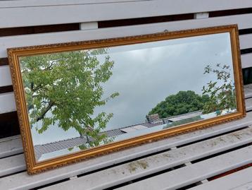 Mooie spiegel met geslepen glas 37x90  beschikbaar voor biedingen
