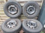 4x100 velgen 15 inch met Pirelli winterbanden 185/65R15, Auto-onderdelen, Banden en Velgen, Gebruikt, 15 inch, Band(en), Personenwagen