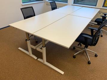 Slinger verstelbare bureau's 180x80cm wit blad  beschikbaar voor biedingen