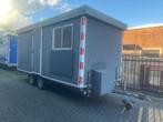 Te koop grote schaftwagen / schaftkeet / bouwkeet tandemasse, Doe-het-zelf en Verbouw, Bouwketen en Schaftketen, Ophalen, Gebruikt