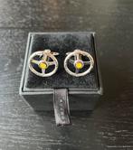 GTO London Manchetknopen Zilverkleurig., Ophalen of Verzenden, Zo goed als nieuw, Overige materialen