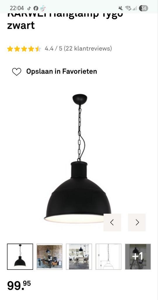 2 hanglampen Karwei, Huis en Inrichting, Lampen | Hanglampen, Gebruikt, Minder dan 50 cm, Ophalen of Verzenden