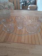 Roomstel antiek, geslepen glas 1910, Ophalen of Verzenden