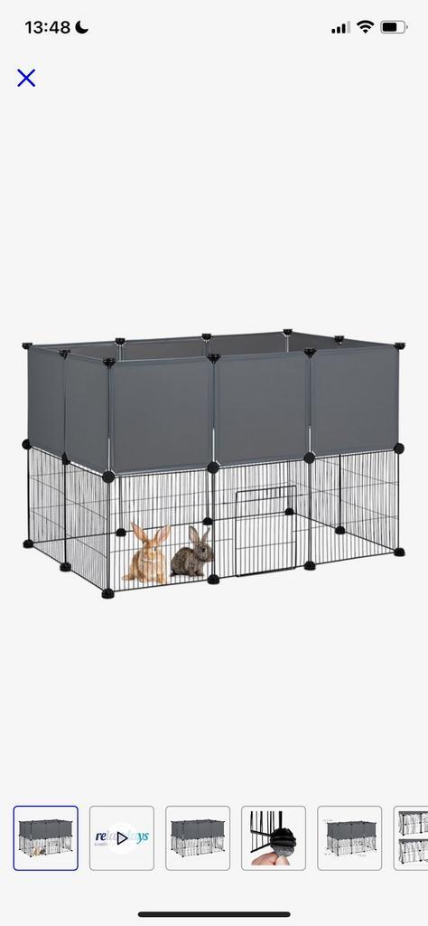 Relaxdays konijnen ren, Dieren en Toebehoren, Knaagdieren en Konijnen | Toebehoren, Zo goed als nieuw, Overige typen, Ophalen of Verzenden